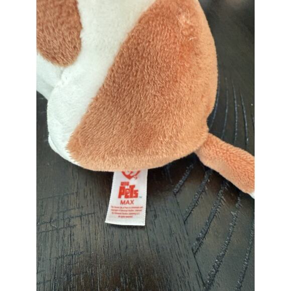 TY Beanie Baby Plush 7" MAX the Jack Russell Terrier (Secret Life of Pets) NWT - Picture 4 of 8